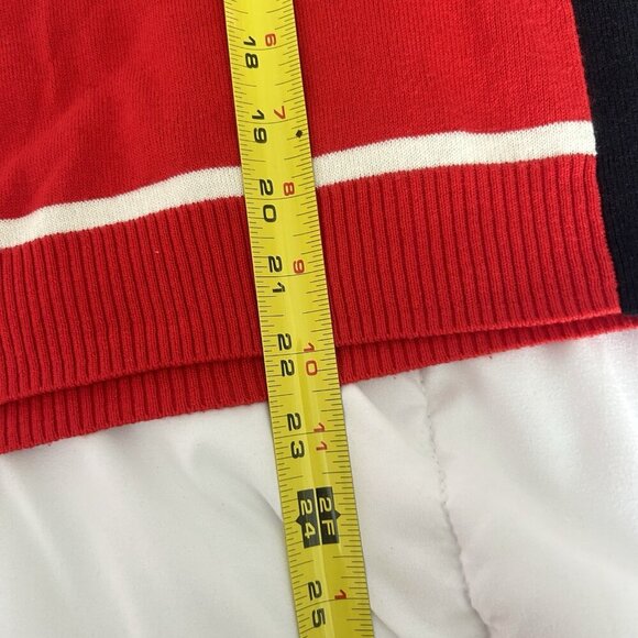 Tail Vintage Y2K 90s Activewear Cardigan Sweater Red Black Womens 8 Golf Tennis - Picture 5 of 7